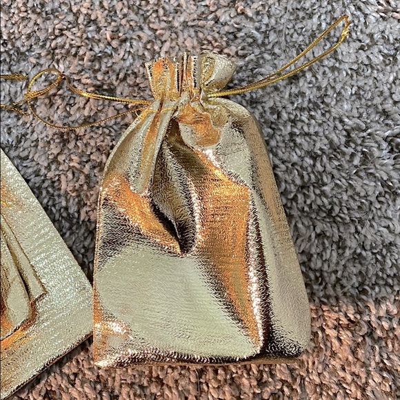 Multiple Size Available Jewelry Sparkling Golden Bags - Picture 1 of 6
